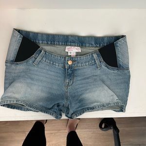 Maternity Jean shorts